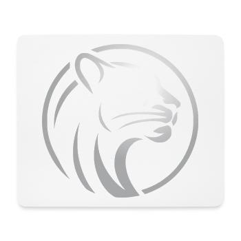 Panther Head - Mouse Pad (horizontal) - white - Front