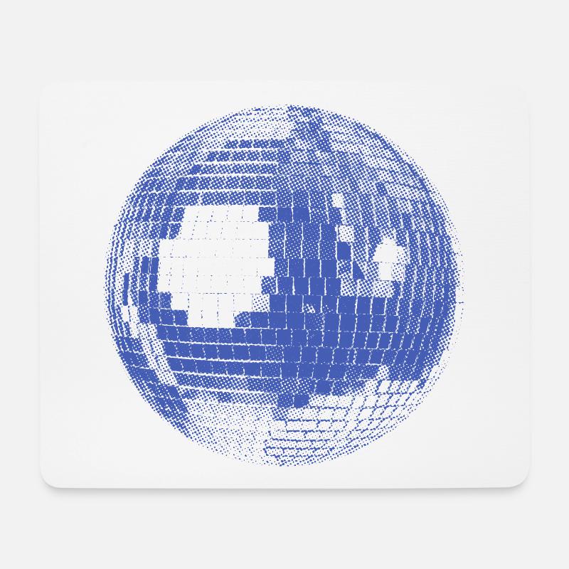 Disco Ball – Retro Party Vibes - Mousepad (Querformat) - Weiß