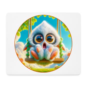 Süsses kuschelmonster - Mousepad (Querformat) - Weiß - Vorne