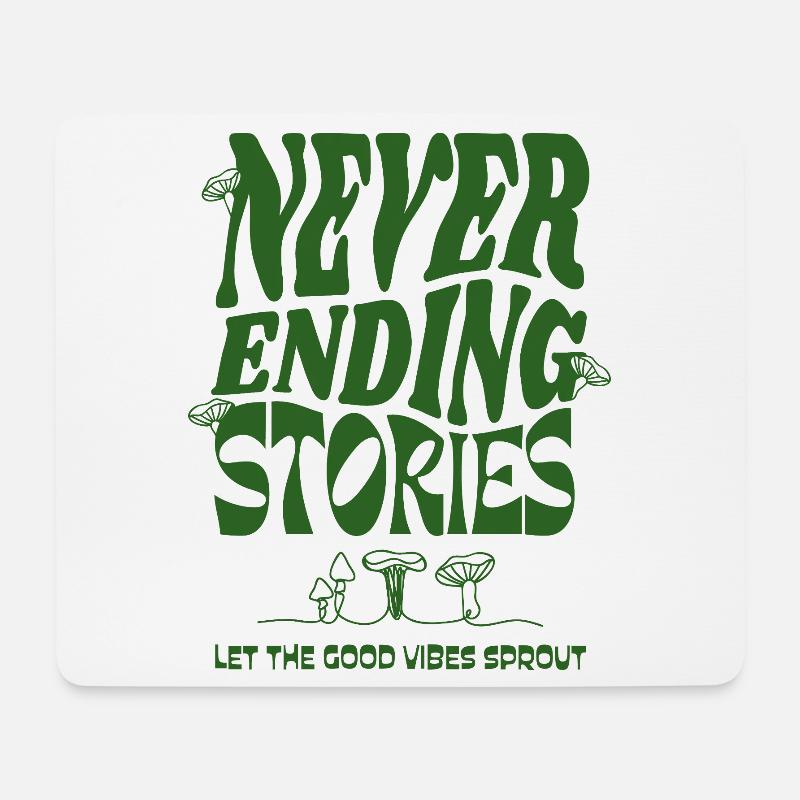 Never Ending Stories – Naturverbunden - Mousepad (Querformat) - Weiß