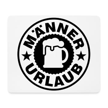 Men's Holiday Beer - Mouse Pad (horizontal) - white - Front