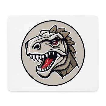 Illustration d’un dinosaure à l’air dangereux - Tapis de souris (format paysage) - blanc - Devant