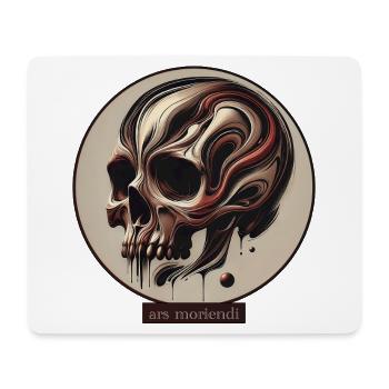 Ars moriendi skull - Mouse Pad (horizontal) - white - Front