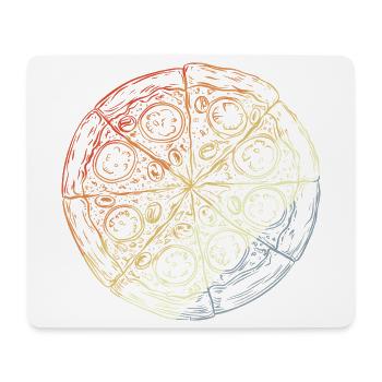 Vintage Pizza Sketch - Mouse Pad (horizontal) - white - Front