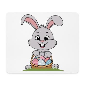 Osterhase - Mousepad (Querformat) - Weiß - Vorne