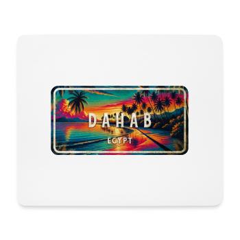 Dahab Egypt Vintage Sign Design - Mouse Pad (horizontal) - white - Front