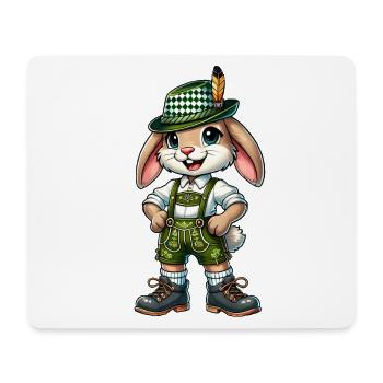 Bayerischer Hase - Mousepad (Querformat) - Weiß - Vorne
