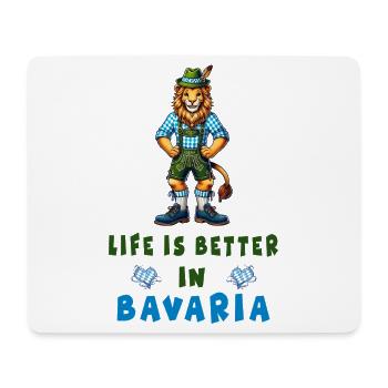 Bavarian Lion - Mouse Pad (horizontal) - white - Front