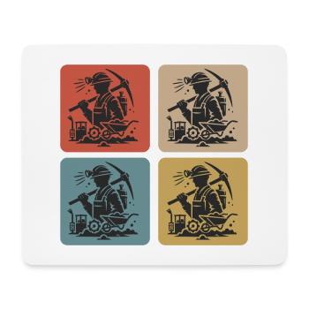 Classic Mining Design - Mouse Pad (horizontal) - white - Front