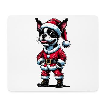 Bostie Weihnachtsmann - Mousepad (Querformat) - Weiß - Vorne