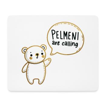 Pelmeni Call Sweet Bear Gold Gift - Mouse Pad (horizontal) - white - Front