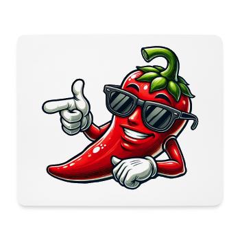 Coole Chili - Mousepad (Querformat) - Weiß - Vorne