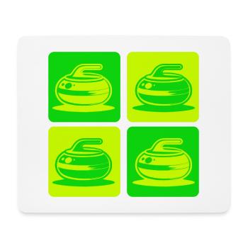 Curling Classic Design - Mousepad (Querformat) - Weiß - Vorne