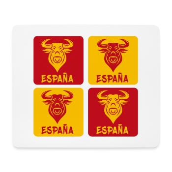 Espagne Taureau National Couleurs Design - Tapis de souris (format paysage) - blanc - Devant