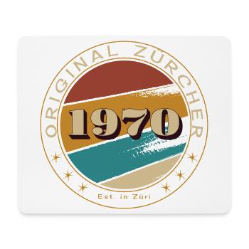 Original Zürcher 1970 Zürich - Mousepad (Querformat) - Weiß - Vorne