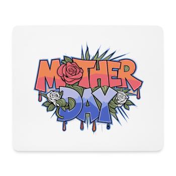 Graffiti zum Muttertag - Mousepad (Querformat) - Weiß - Vorne