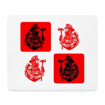 Fire brigade – courage in action - Mouse Pad (horizontal) - white - Front