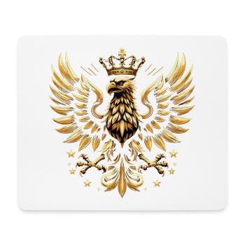 Poland Polska Eagle Gold Epic Flag Gift - Mouse Pad (horizontal) - white - Front