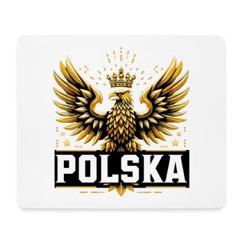 Poland Polska Eagle Gold Epic Flag Gift - Mouse Pad (horizontal) - white - Front