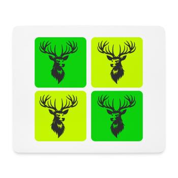 Majestic Stag – Symbol of the Wild - Mouse Pad (horizontal) - white - Front