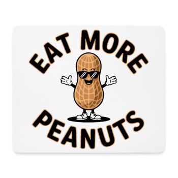 Eat More Peanuts Erdnüsse Fun Shirt - Mousepad (Querformat) - Weiß - Vorne