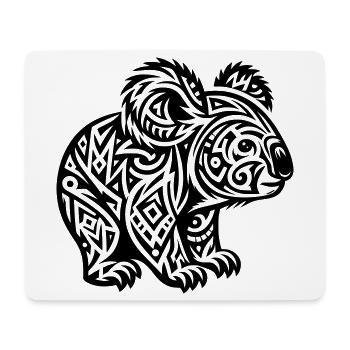Koala tribal - Tapis de souris (format paysage) - blanc - Devant