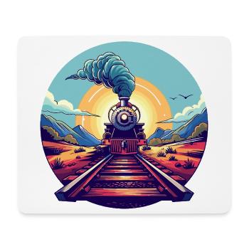 Railway Portrait - Mouse Pad (horizontal) - white - Front