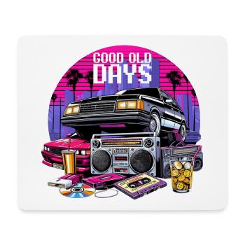 Good Old Times Cassette Cadeau Rétro des Années 90 - Tapis de souris (format paysage) - blanc - Devant