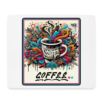 Coffee Graffiti Explosion - Mouse Pad (horizontal) - white - Front