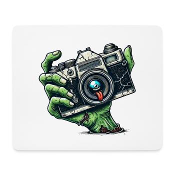 Zombie Camera - Mouse Pad (horizontal) - white - Front
