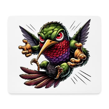 Conception de colibri - Tapis de souris (format paysage) - blanc - Devant