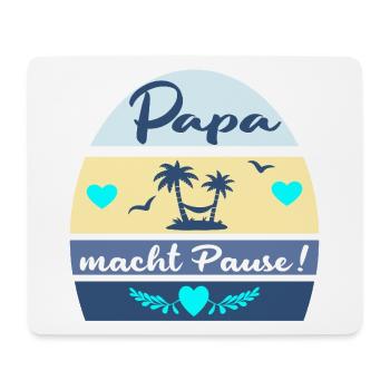 ABSCHIED PAUSE VATERTAG PAPA - Mousepad (Querformat) - Weiß - Vorne
