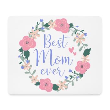 Best Mom ever - lila - Mousepad (Querformat) - Weiß - Vorne