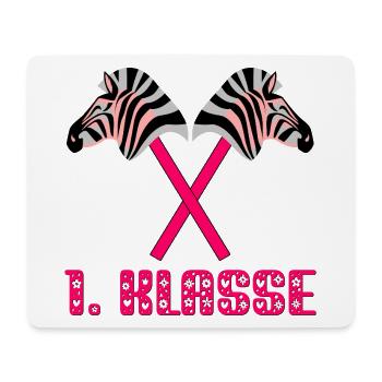 Steckenpferd Einschulung 1. Klasse - Hobby Horsing - Mousepad (Querformat) - Weiß - Vorne