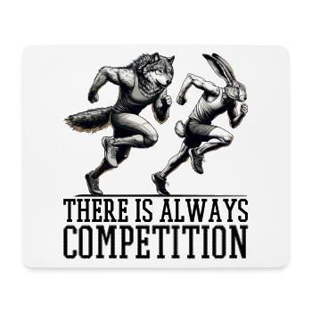 Competition Hare and Wolf Competition Gift - Mouse Pad (horizontal) - white - Front