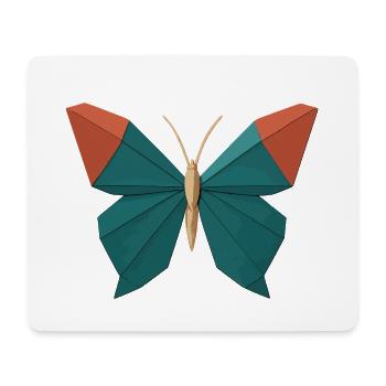 Origami Butterfly - Mouse Pad (horizontal) - white - Front