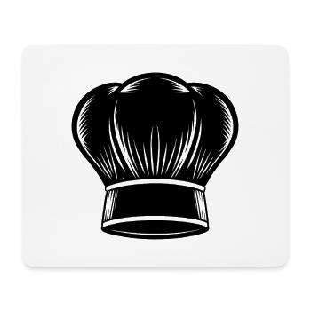 Toque de chef - Tapis de souris (format paysage) - blanc - Devant