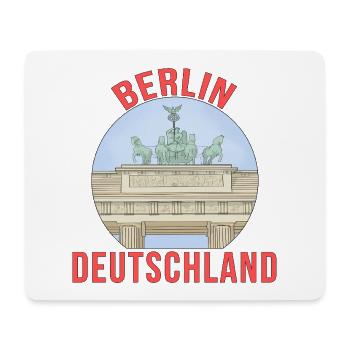 The City of Berlin in Deutschland - Mouse Pad (horizontal) - white - Front