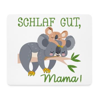 SCHLAFLOSE MAMA MUTTERTAG BABY KOALA - Mousepad (Querformat) - Weiß - Vorne