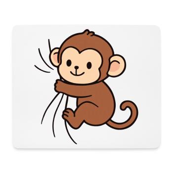 Dear little monkey - Mouse Pad (horizontal) - white - Front