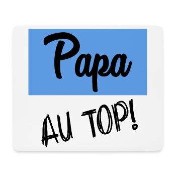 DAD. FATHER'S DAY. HAPPY FATHER'S DAY. HAPPY BIRTHDAY. - Mouse Pad (horizontal) - white - Front