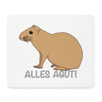 Alles Aguti - Mousepad (Querformat) - Weiß - Vorne