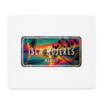 Isla Mujeres Mexico Sunset Design - Mouse Pad (horizontal) - white - Front