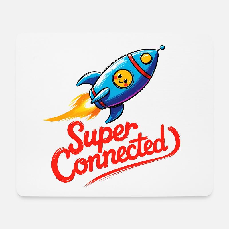 Super Connected - Mouse Pad (horizontal) - white