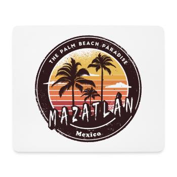 Mazatlán Mexico Sunset Design - Mouse Pad (horizontal) - white - Front