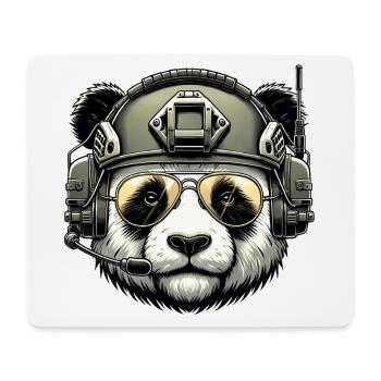 Panda Military Army Design - Tapis de souris (format paysage) - blanc - Devant