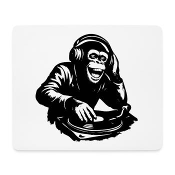 DJ The Monkey Dance Banksy Style - Mouse Pad (horizontal) - white - Front