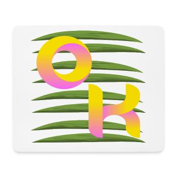 SOMMER PALMEN OK - Mousepad (Querformat) - Weiß - Vorne