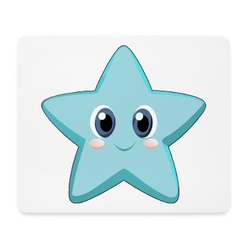 Merry and Smiling Starfish (v02) - Mouse Pad (horizontal) - white - Front