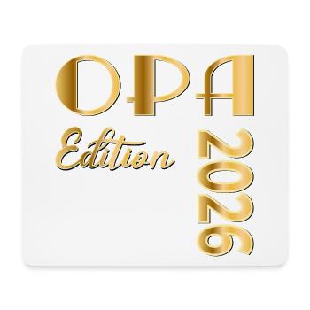 Schriftzug OPA 2026 - Mousepad (Querformat) - Weiß - Vorne